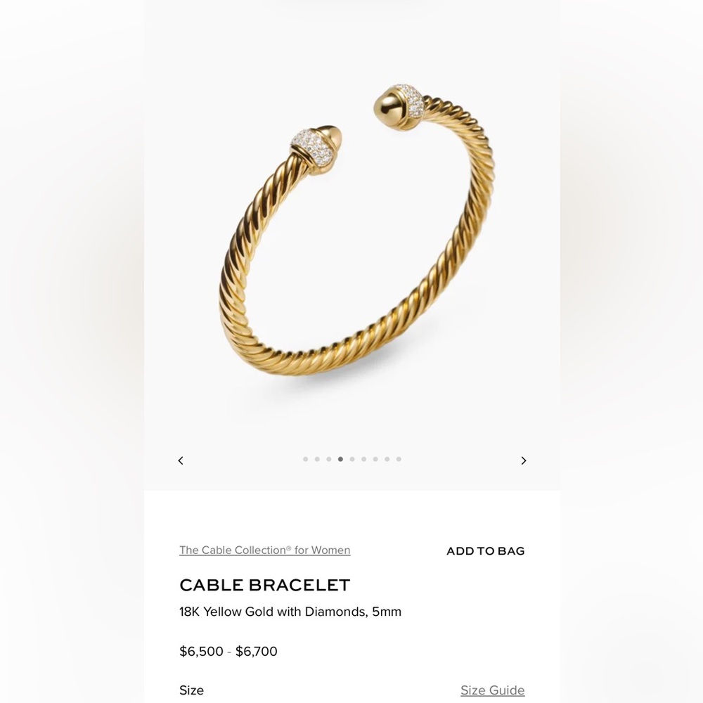 David Yurman gold bracelet - Picture 12 of 14